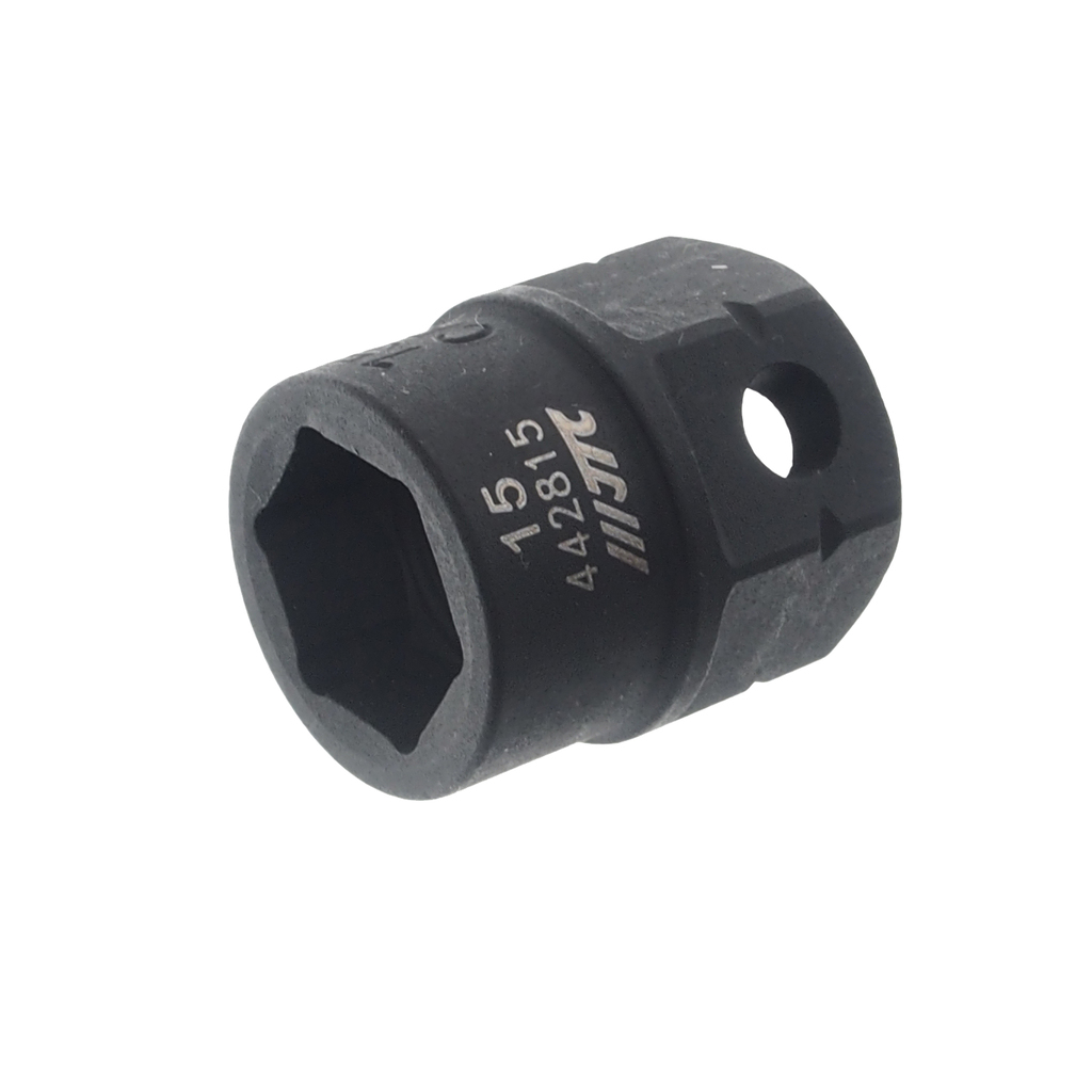 JTC-442815 - Головка торцевая 1/2" 15мм ударная мини L=28мм JTC - 
Изготовлены из высококачественной хромомолибденовой стали.
6 граней, метрический размер.



S: 15
А: 22
С: 24
L: 28


