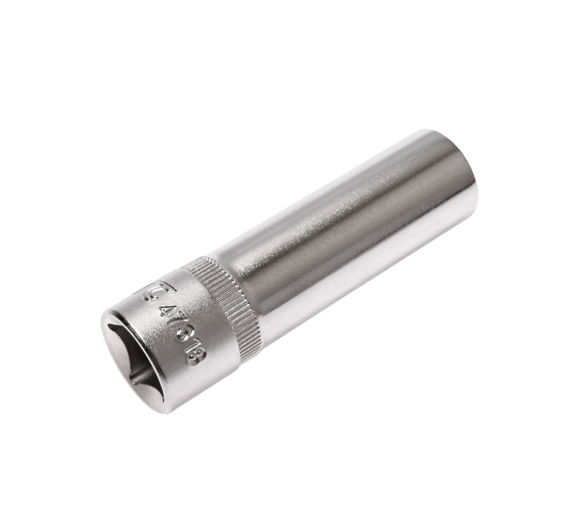 JTC-47318 - Головка торцевая 1/2" TORX E18 глубокая L=76мм JTC - 
  Изготовлена из закаленной хром-ванадиевой стали. 
  Размер: TORX 1/2"хE18.
  Общая длина: 76 мм. 
  Количество в оптовой упаковке: 10 шт. и 200 шт. 
  Габаритные размеры: 76/21/