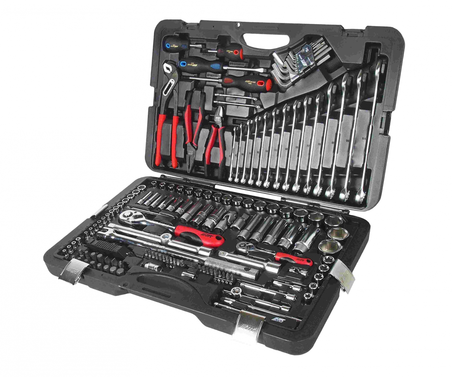 НАБОР ИНСТРУМЕНТОВ JTC-H145C 1/4"&1/2" 6-гранный (в кейсе) 145 предметов