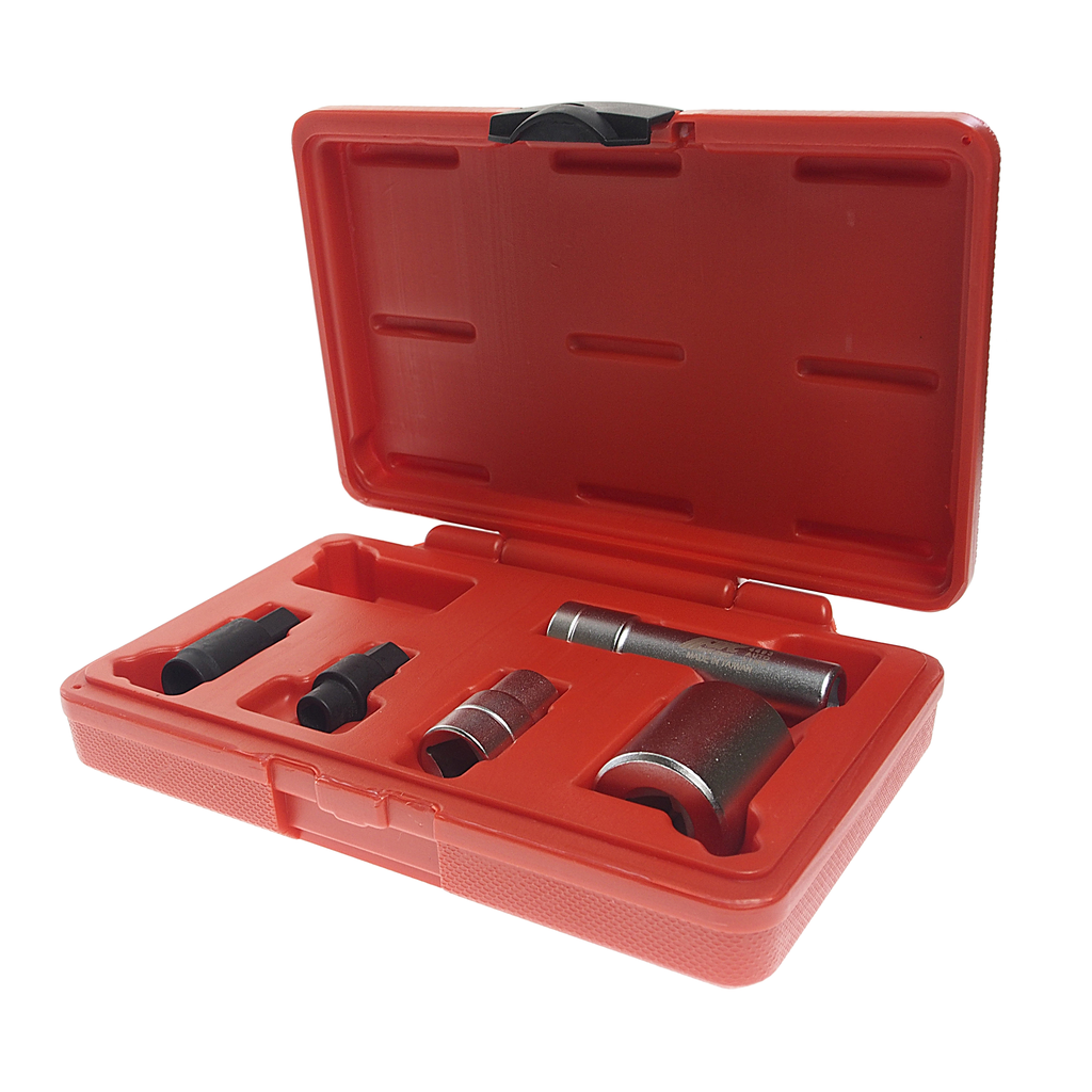 JTC-4493 - Набор головок для ТНВД специальных (BOSCH VE, TDI, CR) 5 предметов JTC - 
Используется для демонтажа винтов топливного насоса.
Применение: VE (Bosch VE), VP EDC TDI (Bosch TDI) и VP 37(Bosch CR).
В комплекте:

Головка треугольной заглушки 