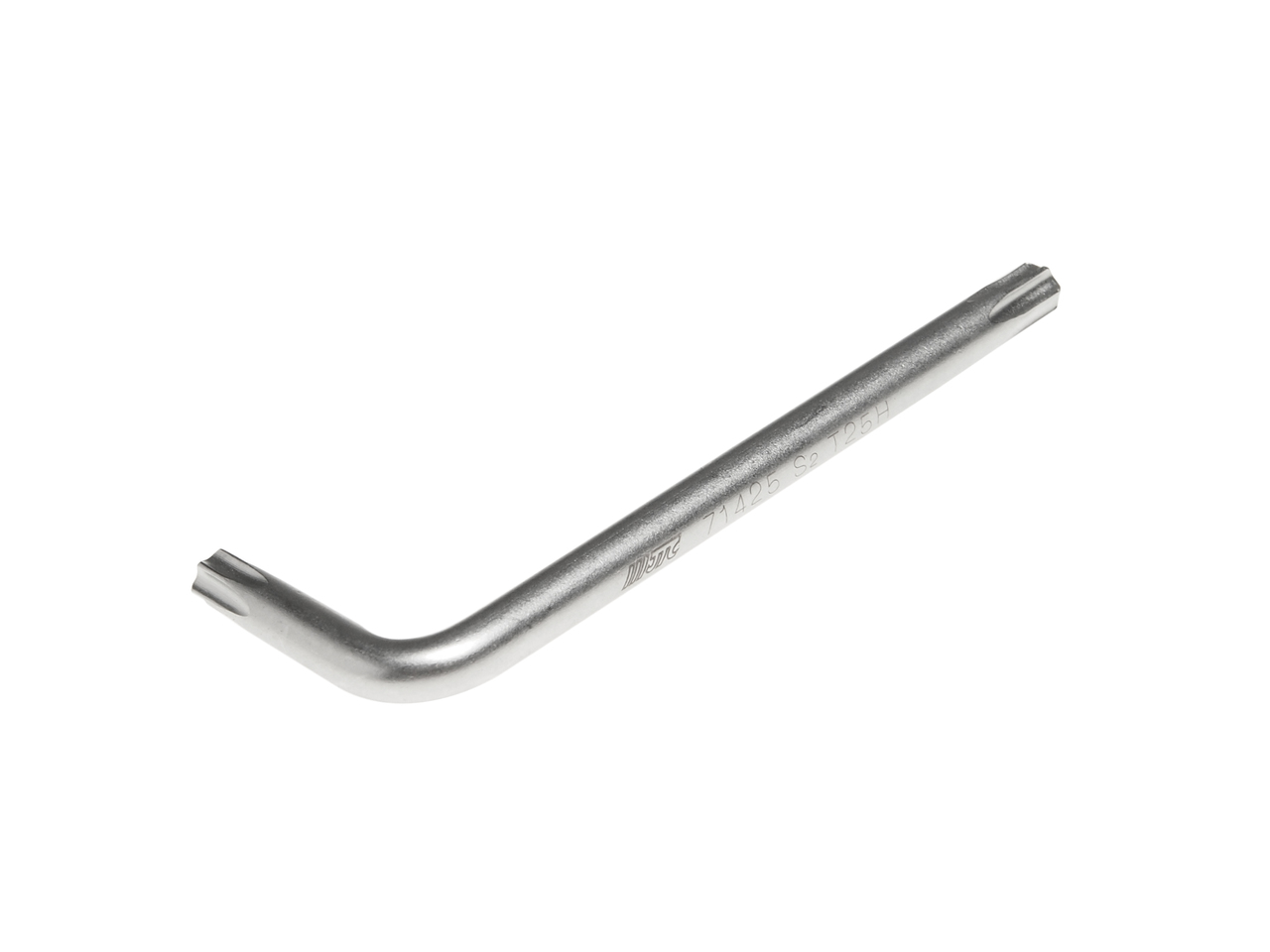 JTC-71425 - Ключ TORX Г-образный T25H с отверстием JTC - 
Материал: S2 сталь.
Размер: T25H.
Размер удлиненной части: 60 мм.
Размер короткой части: 20 мм.
