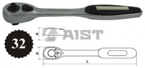 Трещотка 1/2" 32 зуб. AIST 42133-X пластик. ручка, 260мм, покр. матовое Киров