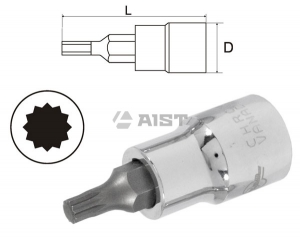 Головка-бита 12-лучевая. М18 1/2" AIST 440218M L=55мм Киров