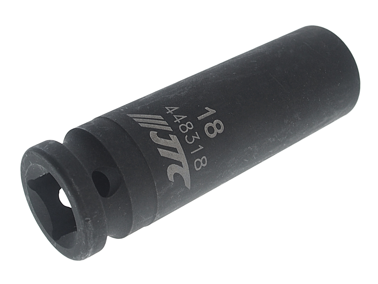 JTC-448318 - Головка торцевая 1/2" 18мм 12-ти гранная ударная тонкостенная L=82мм JTC - 
Изготовлена из высококачественной хром-молибденовой стали.
12 граней, метрический размер.
