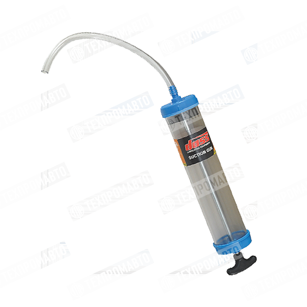DASS 40-714 Ручной шприц для нагнетания смазки, прозрачный пластиковый корпус, 500 мл