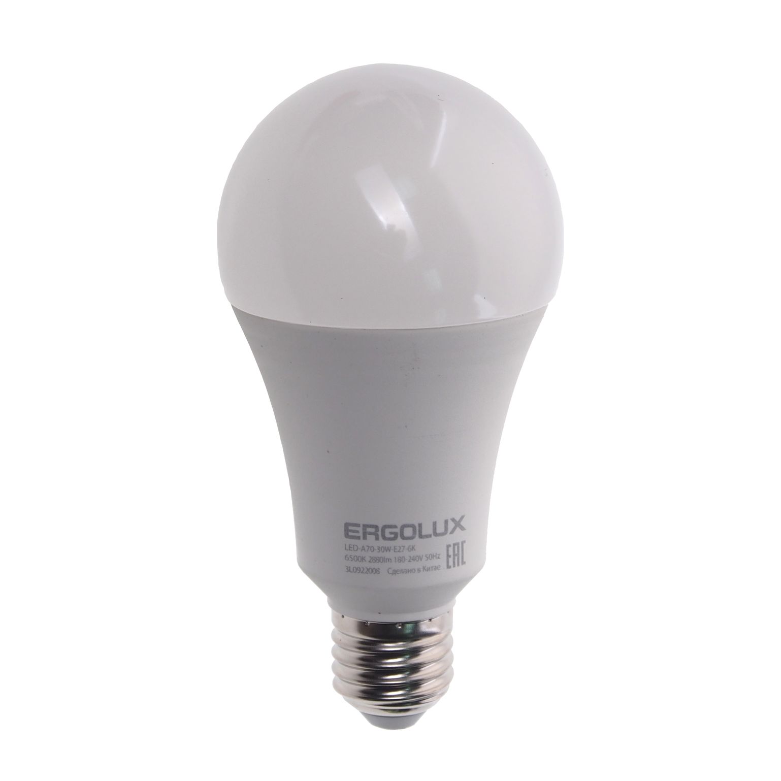 Лампа светодиодная E27 A70 30W дневной свет ERGOLUX 1/10/100