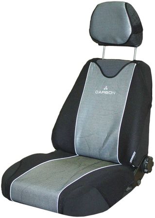 Чехлы на сиденье CARBON CRB-802 GREY "майка" (9шт) AUTOPROFI /1/6
