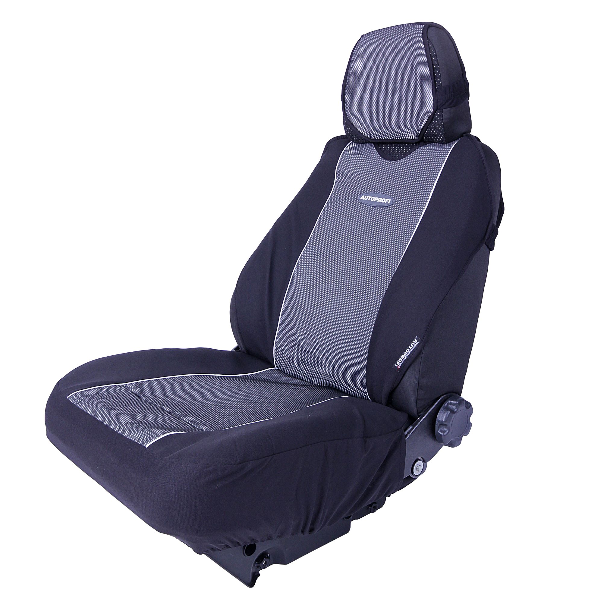 Чехлы на сиденье CARBON PLUS CRB-902P BLACK/GREY"майка" (9шт) AUTOPROFI /1/6