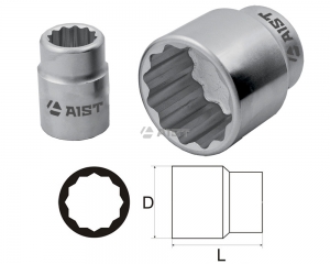 Головка 17мм 3/4" 12-гр. AIST 511217B Киров