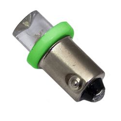 Автолампа T4W (BA9s) LED CONE GREEN 12V MEGA ELECTRIC /100