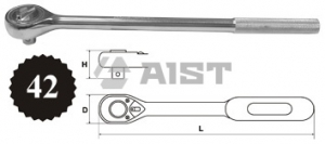 Трещотка 3/4" 42 зуб. MASTER 52131-42 рифленая ручка, 500мм Киров