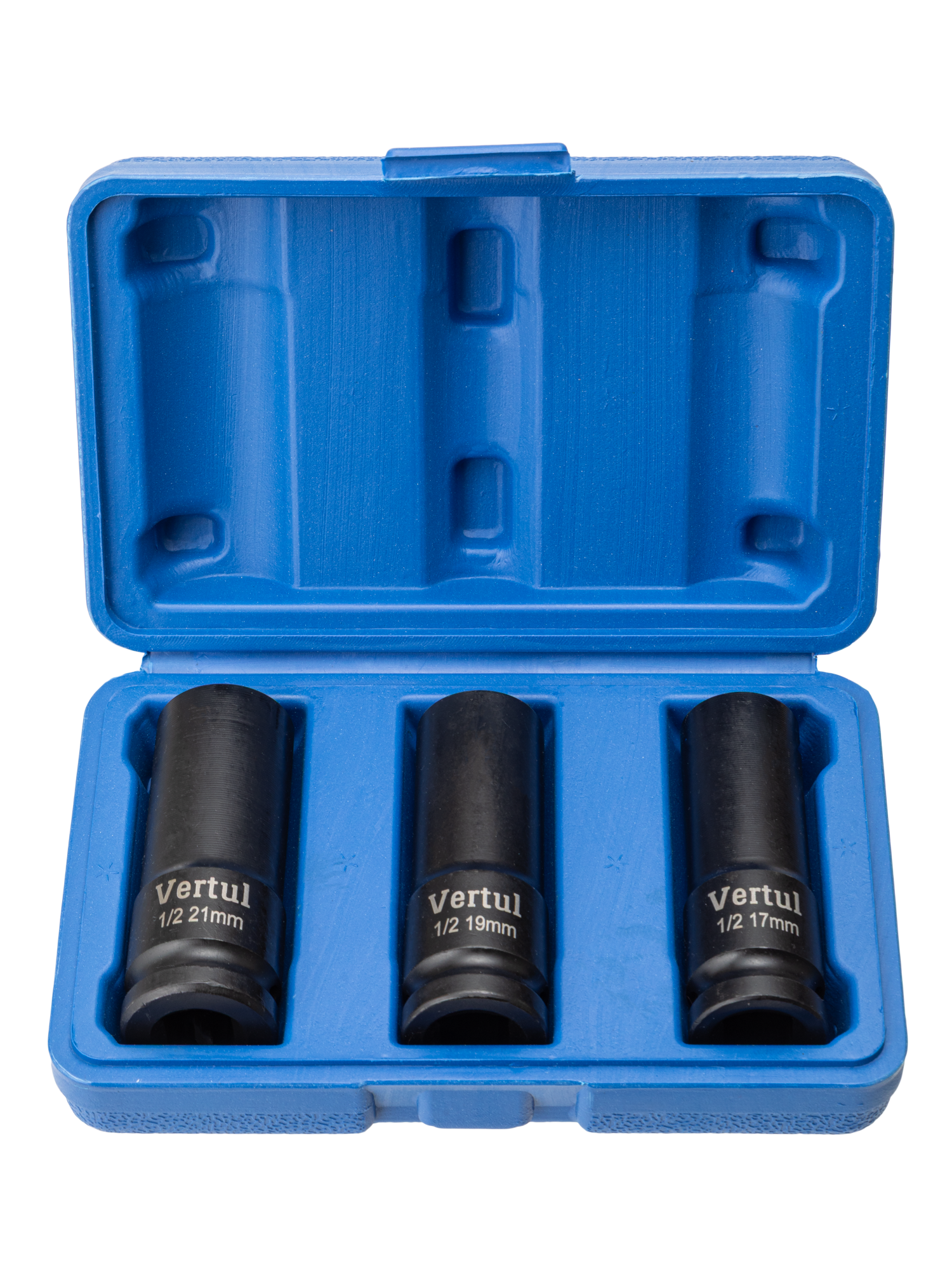 Набор ударных тонкостенных головок 3 пр. 17, 19, 21 мм. 1/2″ VR81103