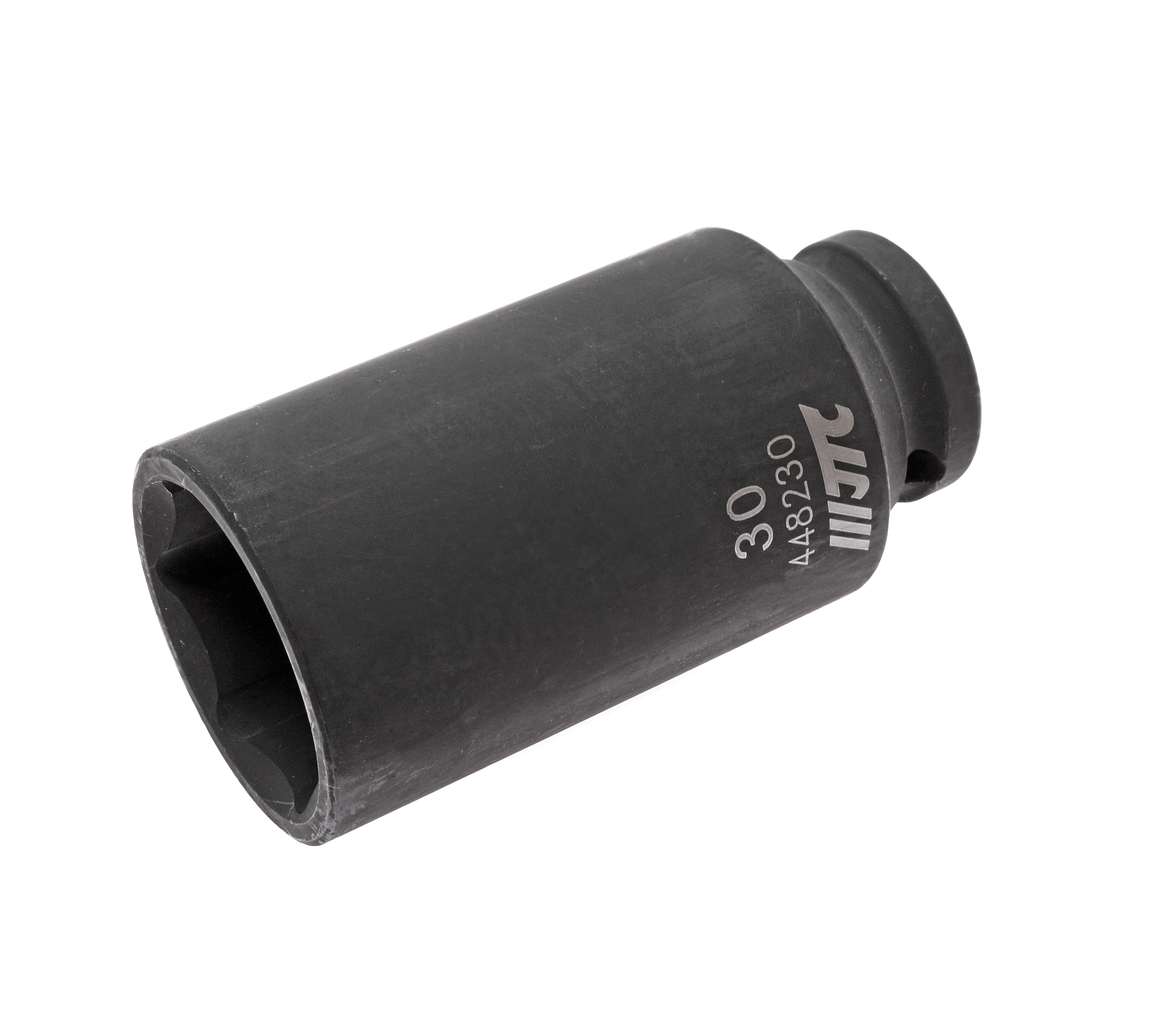 JTC-448230 - Головка торцевая 1/2" 30мм ударная глубокая L=82мм JTC - 
  6 граней, метрический размер. 
  Изготовлена из высококачественной хром-молибденовой стали. 
  Размер: 1/2"х30 мм.
  Общая длина: 82 мм. 
  Количество в оптовой упаковке: 5