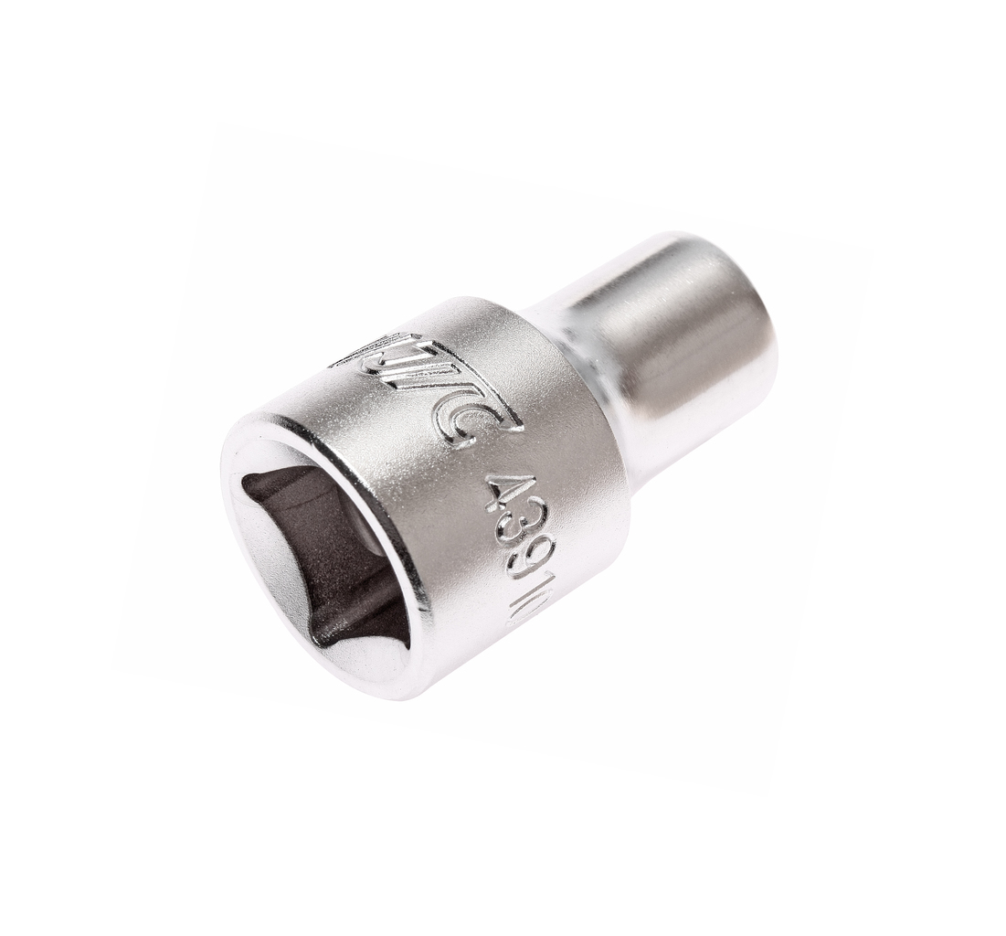 JTC-43910 - Головка торцевая 1/2" 10мм 12-ти гранная L=38мм JTC -  
  12 граней, метрический размер. 
  Изготовлена из закаленной хром-ванадиевой стали. 
  Размер: 1/2&rdquo;х10 мм.
  Длина: 38 мм. 
  Количество в оптовой упаковке: 10 шт. и 200 шт. 