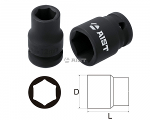 Головка ударная 23мм 3/4" 6-гр. AIST 5511123 Cr-Mo Киров