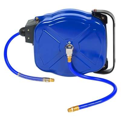 Шланг пневматический на открытой катушке 8х12 мм, 20 м, ПУ, резьба 1/4"" МАСТАК 681-08020HR