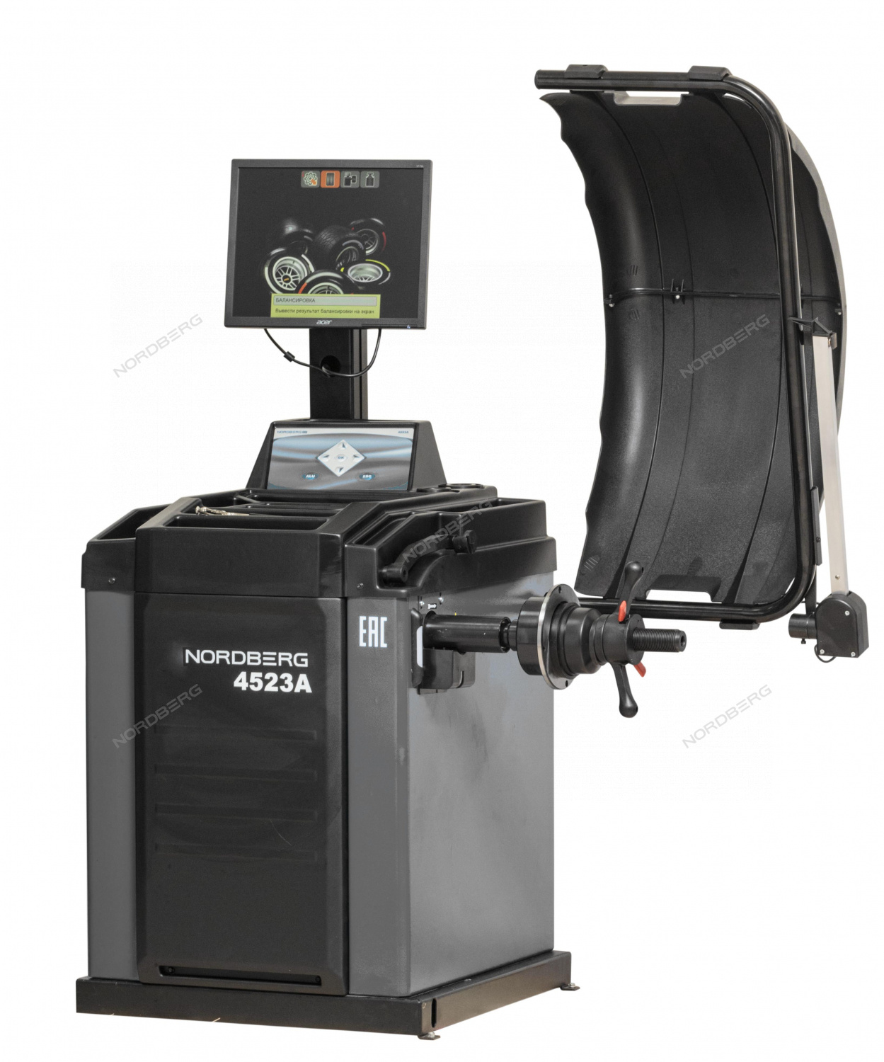 Станок балансировочный автомат с дисплеем, серый NORDBERG 4523A(G)
