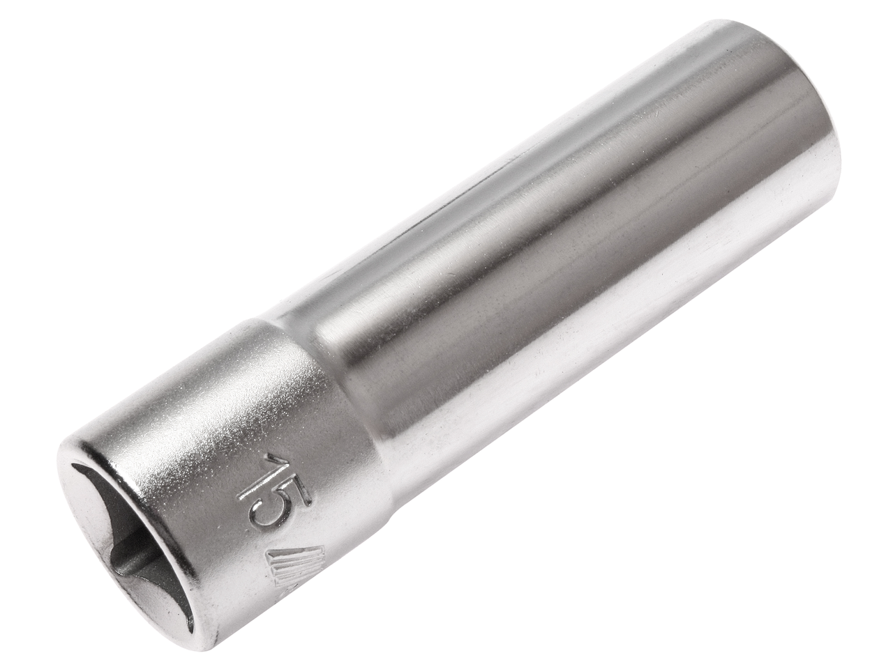 JTC-47615 - Головка торцевая 1/2" 15мм глубокая L=76мм JTC - 
  6 граней, метрический размер. 
  Изготовлена из закаленной хром-ванадиевой стали.    
  Размер: 1/2&rdquo;х15 мм.
  Общая длина: 76 мм.    
  Количество в оптовой упаковке: 10 шт. и 200 