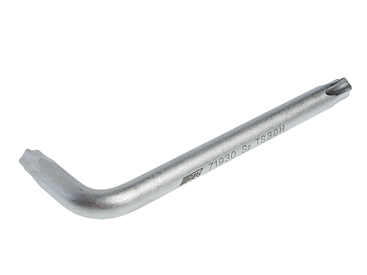 JTC-71930 - Ключ TORX Г-образный TS30H 5-гранный L=70мм JTC - 
Материал: S2.
Размер: TS30H.
Длина: 70 мм.
Ширина: 24 мм.
Количество шт. в упаковке: 10.
