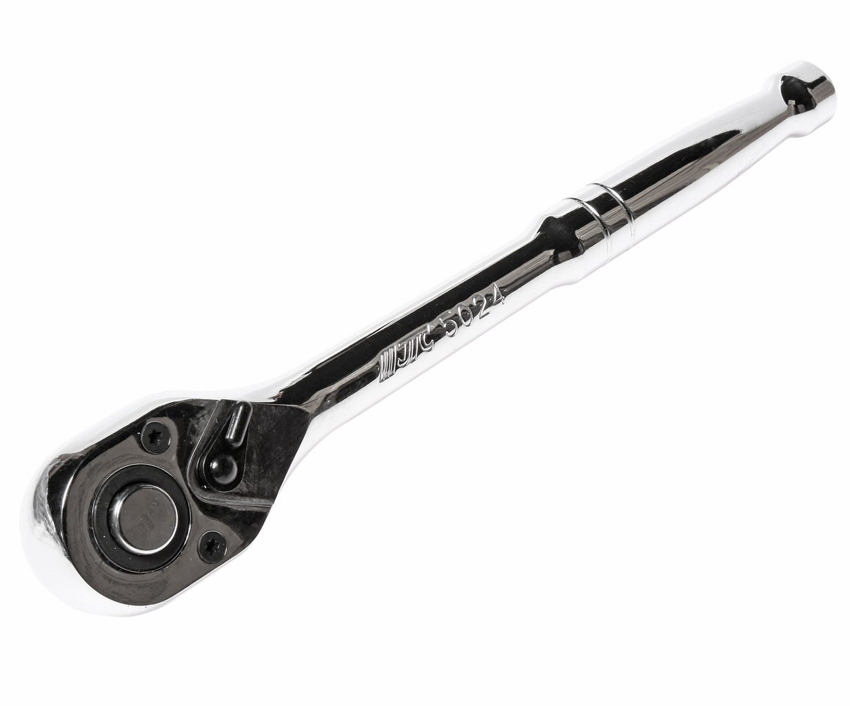 JTC-5024 - Ключ трещотка 1/2" 72 зуба 250мм металлическая рукоятка JTC -  
Трещоточный механизм с большим крутящим моментом.  
72 зуба обеспечивают удобство работы. 
Угол поворота: 5&deg;. 
С функцией быстрого отсоединения.  
Посадочный квадрат: 1/2'
