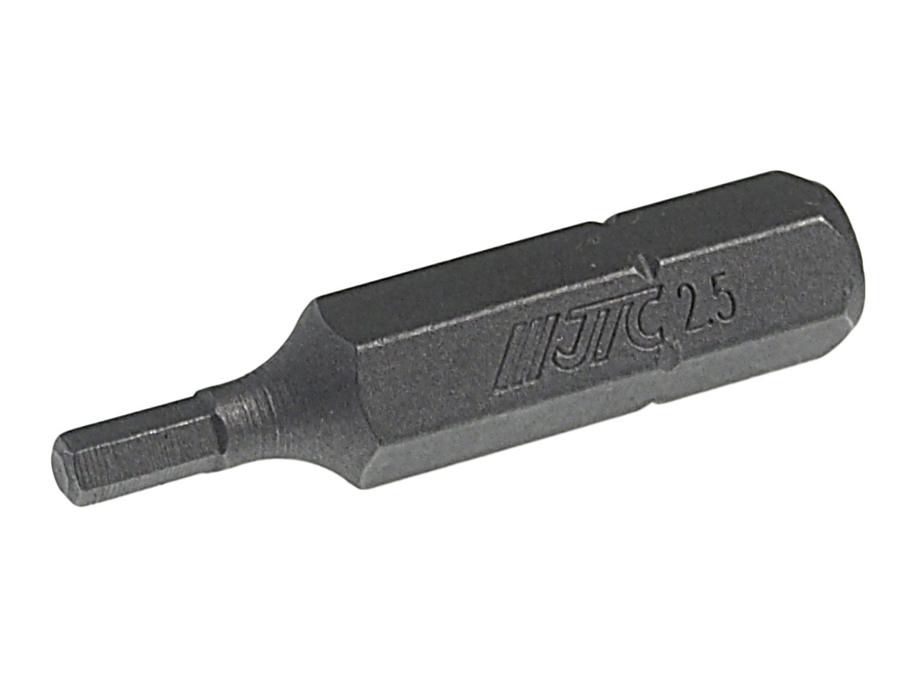 JTC-11530025 - Бита HEX H2.5х30мм 1/4" DR 6-ти гранная JTC - 
Материал: S2.
Размер: Н2.5.
Длина: 30 мм.
Количество шт. в упаковке: 10.
