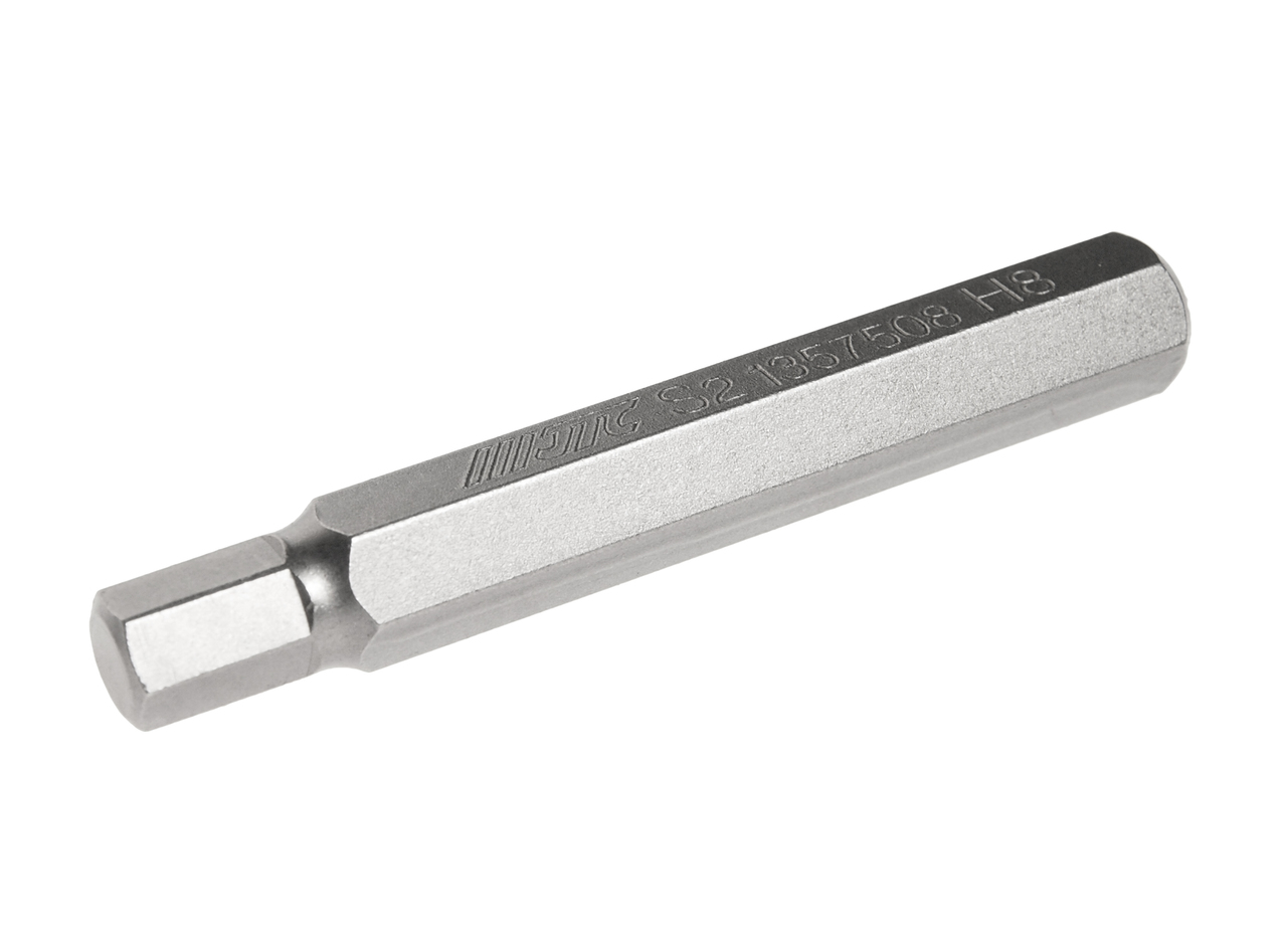 JTC-1357508 - Бита HEX H8х75мм 10мм 6-ти гранная удлиненная S2 JTC - 
Размер: 8 х 75 мм.
Длина насадки: 10 мм 6-гранная.
Материал: S2 сталь.

