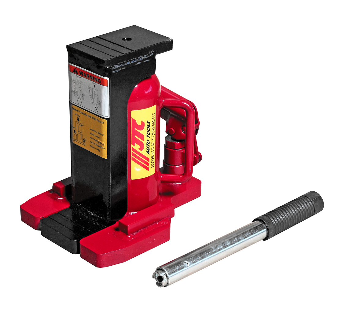 JTC-TOE100 - Домкрат бутылочный 10т 258-388мм двухуровневый JTC - Домкрат бутылочный 2-х плунжерный JTC

Описание

	Прочный хромированный гидравлический поршень обеспечивает продолжительную эксплуатацию домкрата.
	Внутренний клапан контроля перегрузк