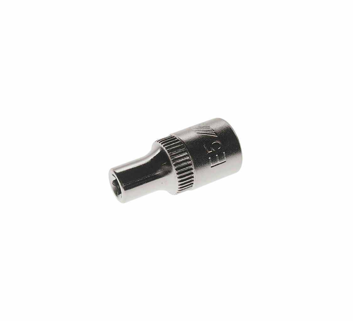 JTC-22005 - Головка торцевая 1/4" TORX E5 L=25мм JTC - 
Изготовлен из высококачественной хром-молибденовой стали.
Размер: 1/4"х Е5.
Общая длина: 25 мм.
Количество в оптовой упаковке: 10 шт. и 200 шт.
