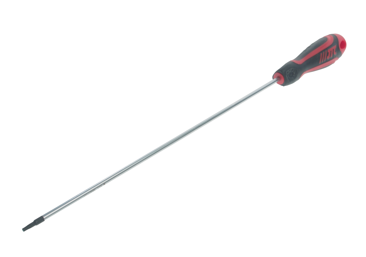 JTC-7695 - Отвертка TORX T10х250мм удлиненная JTC - 
Материал: SNCM8660.
Черный наконечник.
Соответствует международным стандартам DIN.
Двухцветная ручка изготовлена из полипропилена и ТПВ полимера для предотвращения возникновения коррозии от нефтепродукт