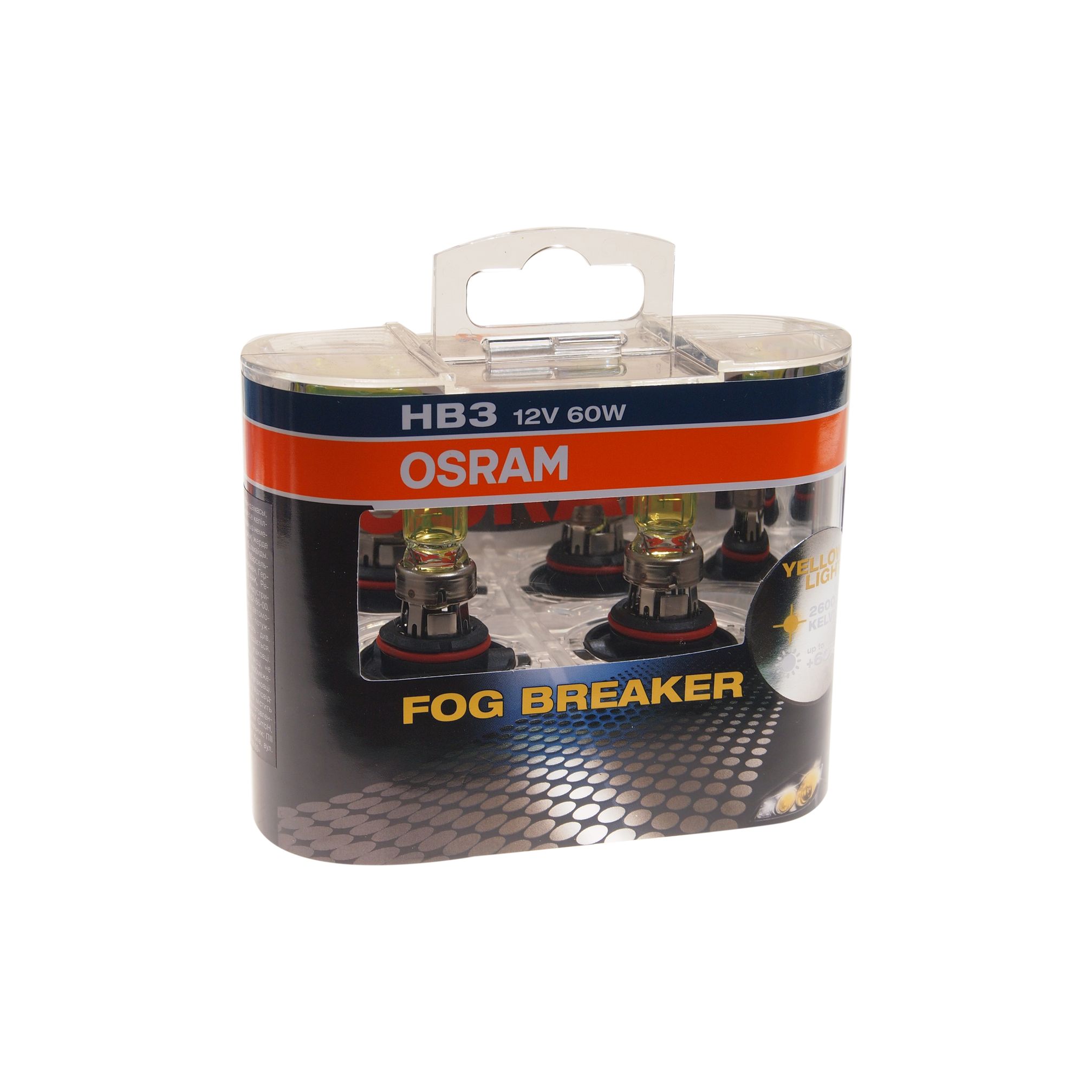 Автолампа HB3/9005 (60) P20D FOG BREAKER 2600K (евробокс,2шт) 12V OSRAM /1/10