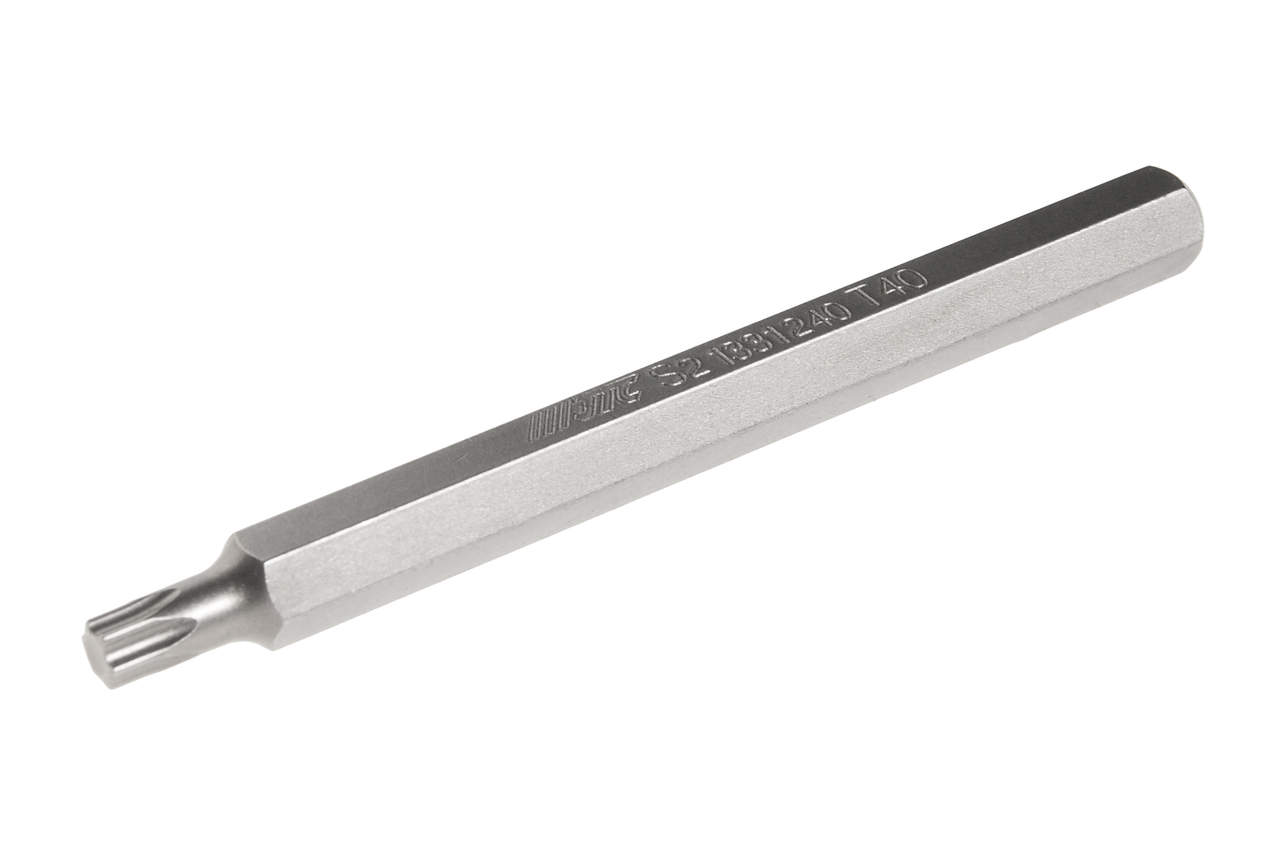 JTC-1331240 - Бита TORX Т40х120мм 10мм экстрадлинная S2 JTC - 
Размер: Т40 х 120 мм., экстрадлинная TORX.
Общая длина: 120 мм.
Длина насадки: 10 мм.
Материал: S2 сталь.
