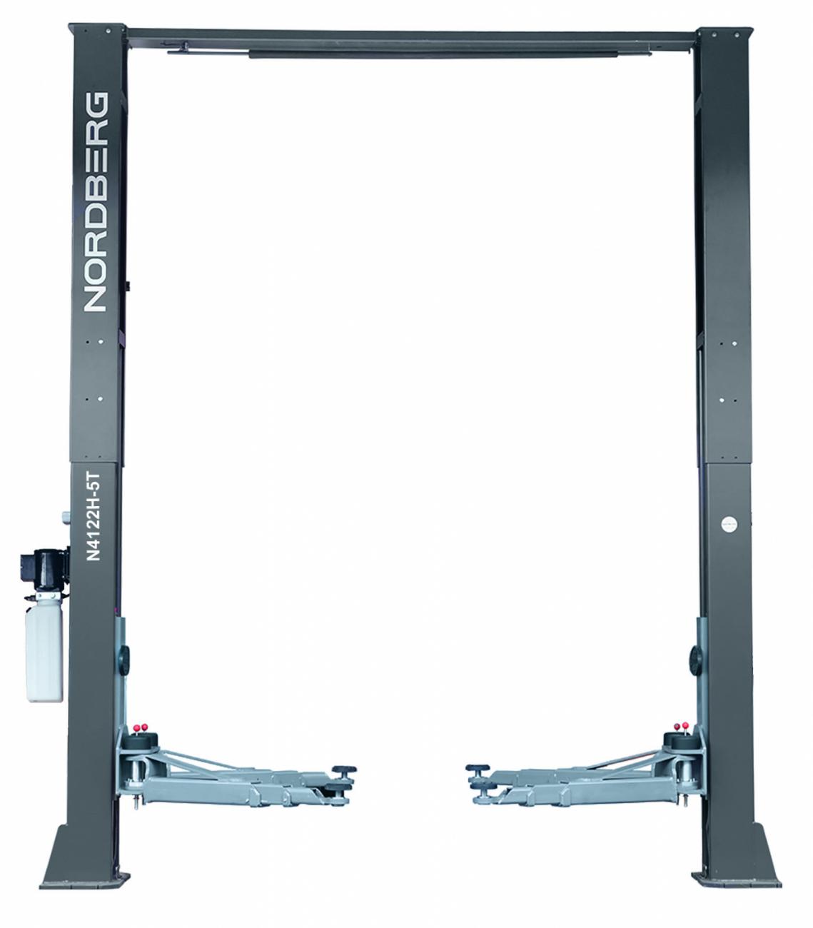 Подъемник (380V) 2х стоечный с верхней синхрониз. 5т (серый) NORDBERG N4122H-5G