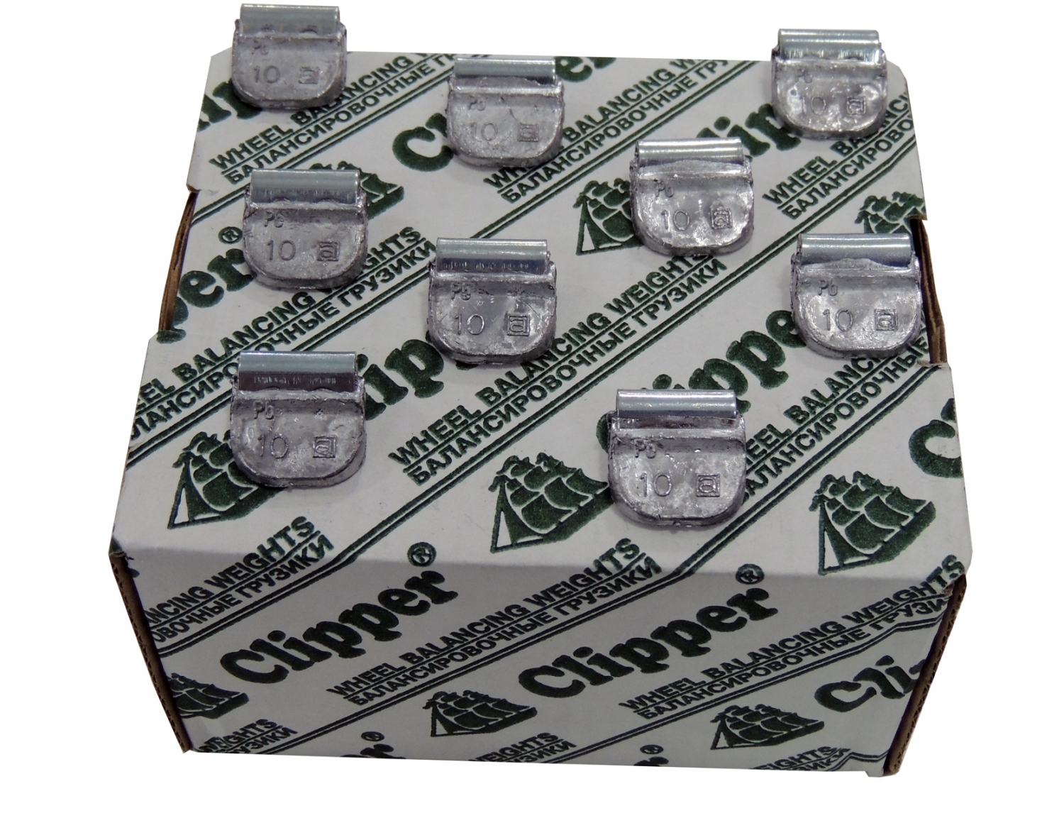 Грузики балансировочные для стальных дисков 10 г, 100 шт. CLIPPER 0210