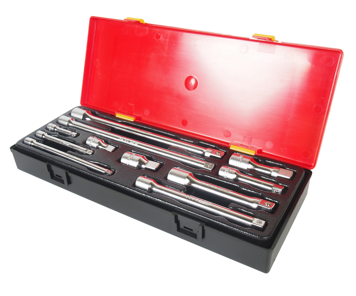 JTC-K1111 - Набор удлинителей 1/4",3/8",1/2" 11 предметов в кейсе JTC - 
  В комплекте:

  
  
    JTC-3006-7: удлинитель под ключ 1/4": 2", 4", 6" - 3 шт.  
    JTC-3606-10: удлинитель под ключ 3/8": 1-3/4", 3", 6