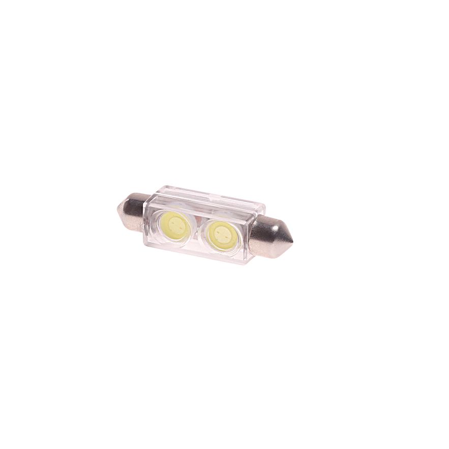 Автолампа C10W (SV8,5) 2 SMD 7080 WHITE 6000K 41мм 120лм 12V MEGAPOWER /10 /100 OLD