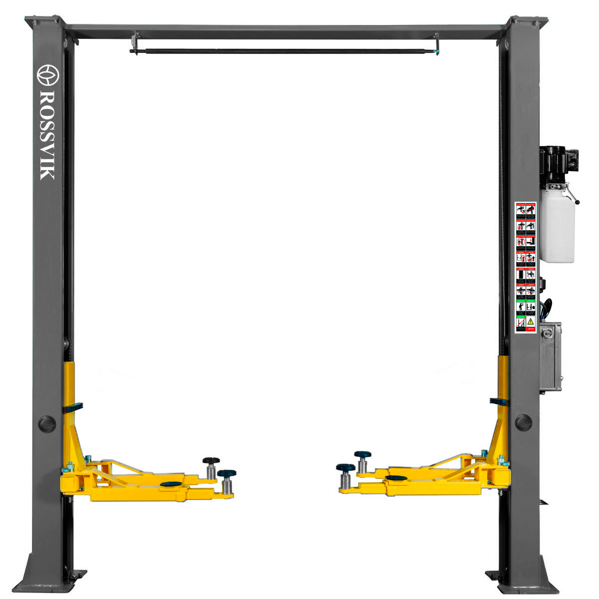 Автоподъемник двухстоечный ROSSVIK V2-4LB г/п 4.0т, 380В, с верхней синхронизацией. Цвет серый.