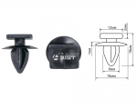 Клипса крепления обшивки MITSIBISHI для бамперов AIST 67343037 уп. 100шт.