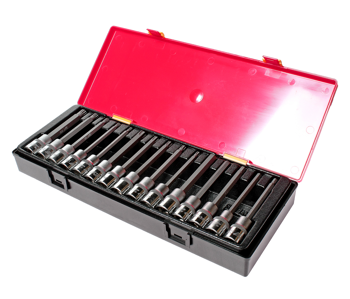 JTC-K4152 - Набор головок и бит-головок 1/2" TORX,HEX,SPLINE 15 предметов в кейсе JTC - Набор головок TORX, HEX, SPLINE в кейсе 15 предметов JTC

Характеристики

	В комплекте:
	
		Артикулы JTC-45530120-55120: головки TORX длина 120 мм.: T30, T40, T4