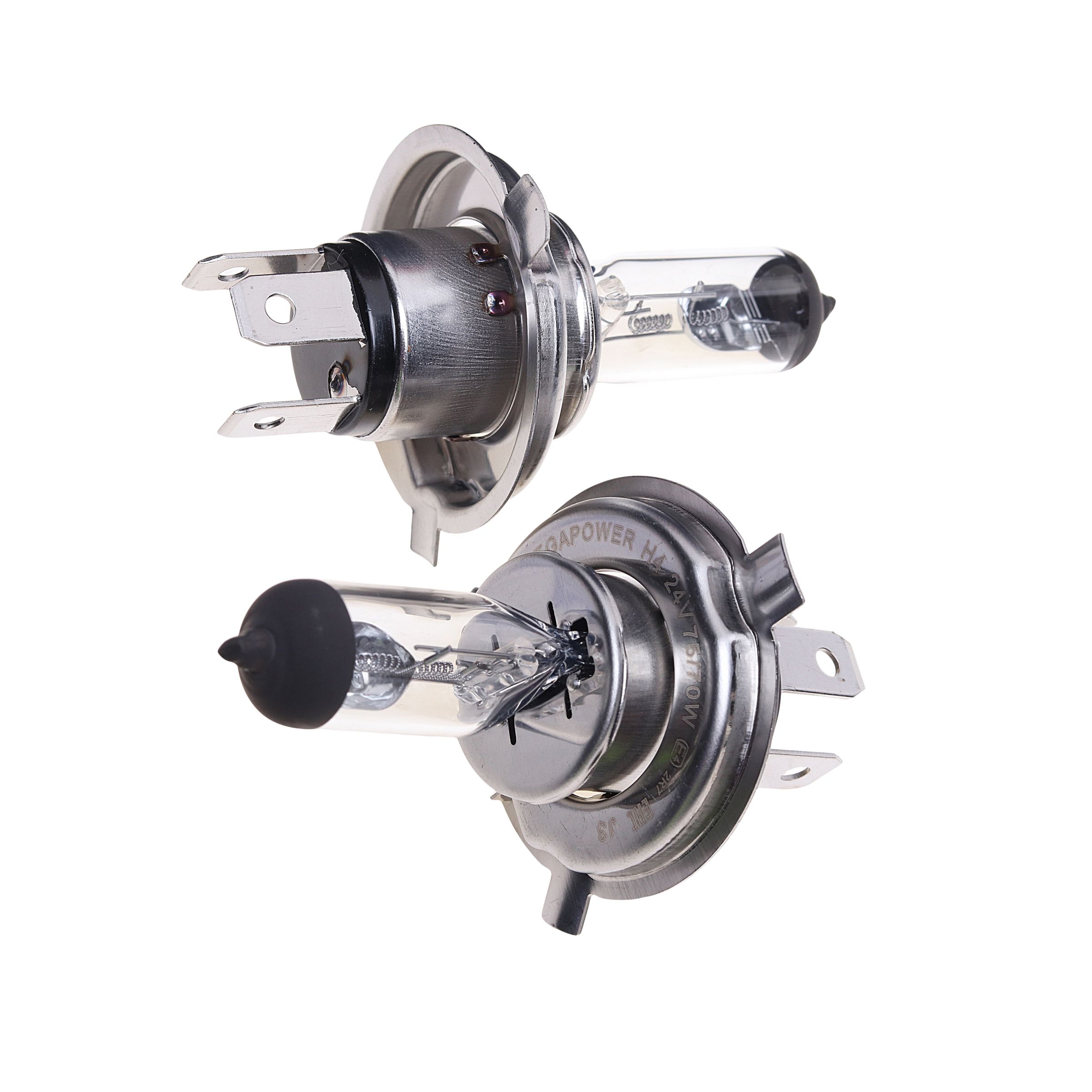 Автолампа H4 (75/70) P43t-38 STANDART (бокс, 2шт) 24V MEGAPOWER /1/10