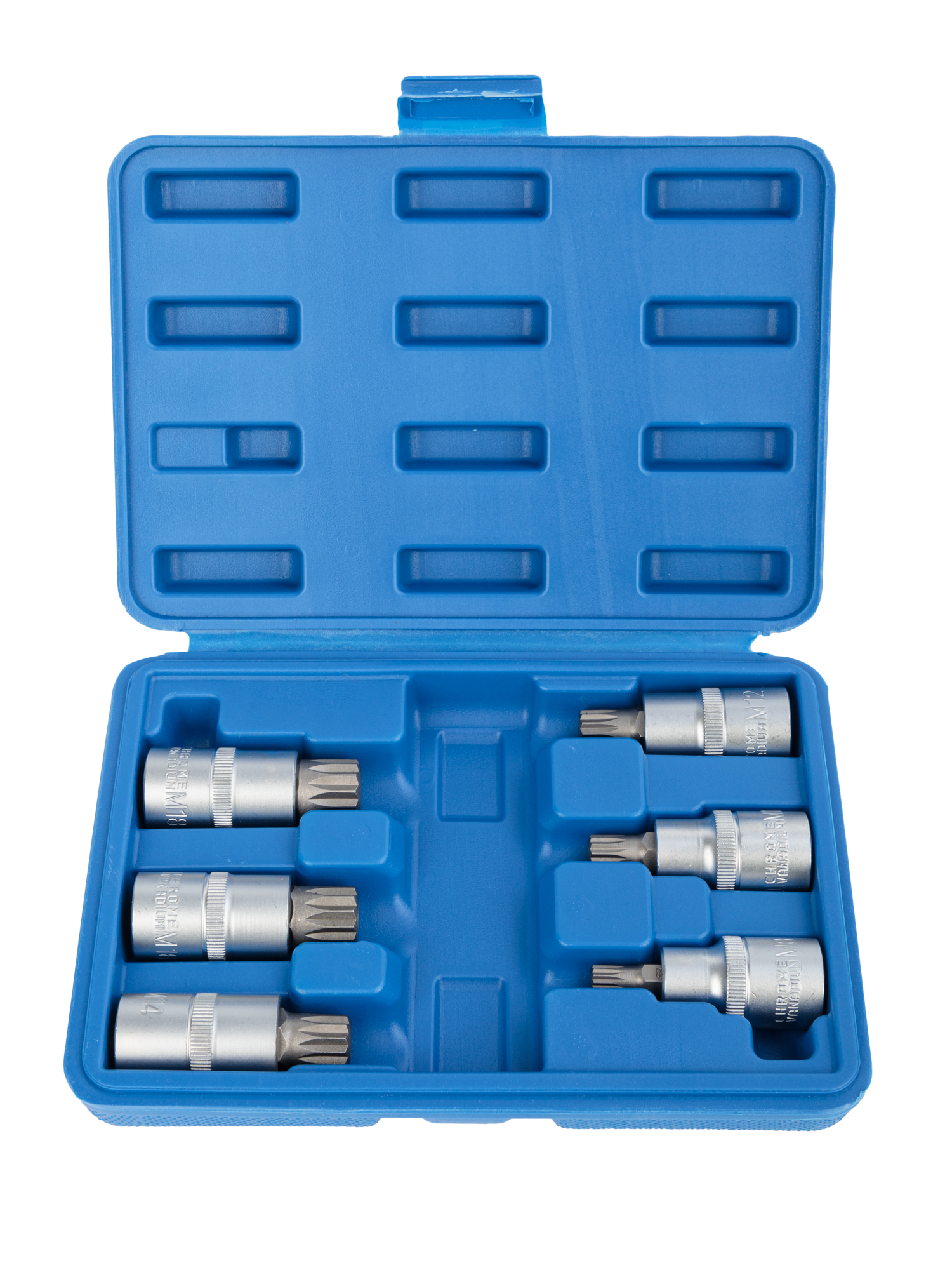 Набор головок 1/2″ со вставкой SPLINE 55 мм. 6 пр. VR50195