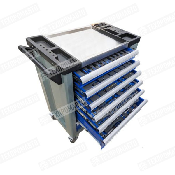 ТЕМП JX-07-241 Тележка инструментальная с набором инструментов, 255 предметов