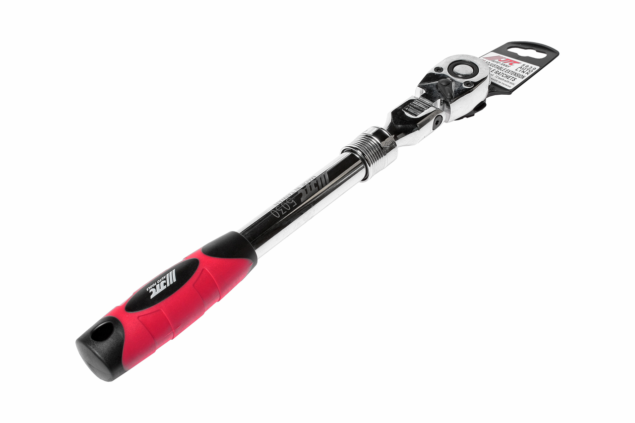 JTC-5030 - Ключ трещотка 1/2" 72 зуба 345-495мм шарнирный телескопический с резиновой рукояткой JTC - Трещотка 72 зубчатая c поворотной головкой шарнирная, резиновая рукоятка JTC

Характеристики

	Трещоточный механизм с большим крутящим моментом.
	72