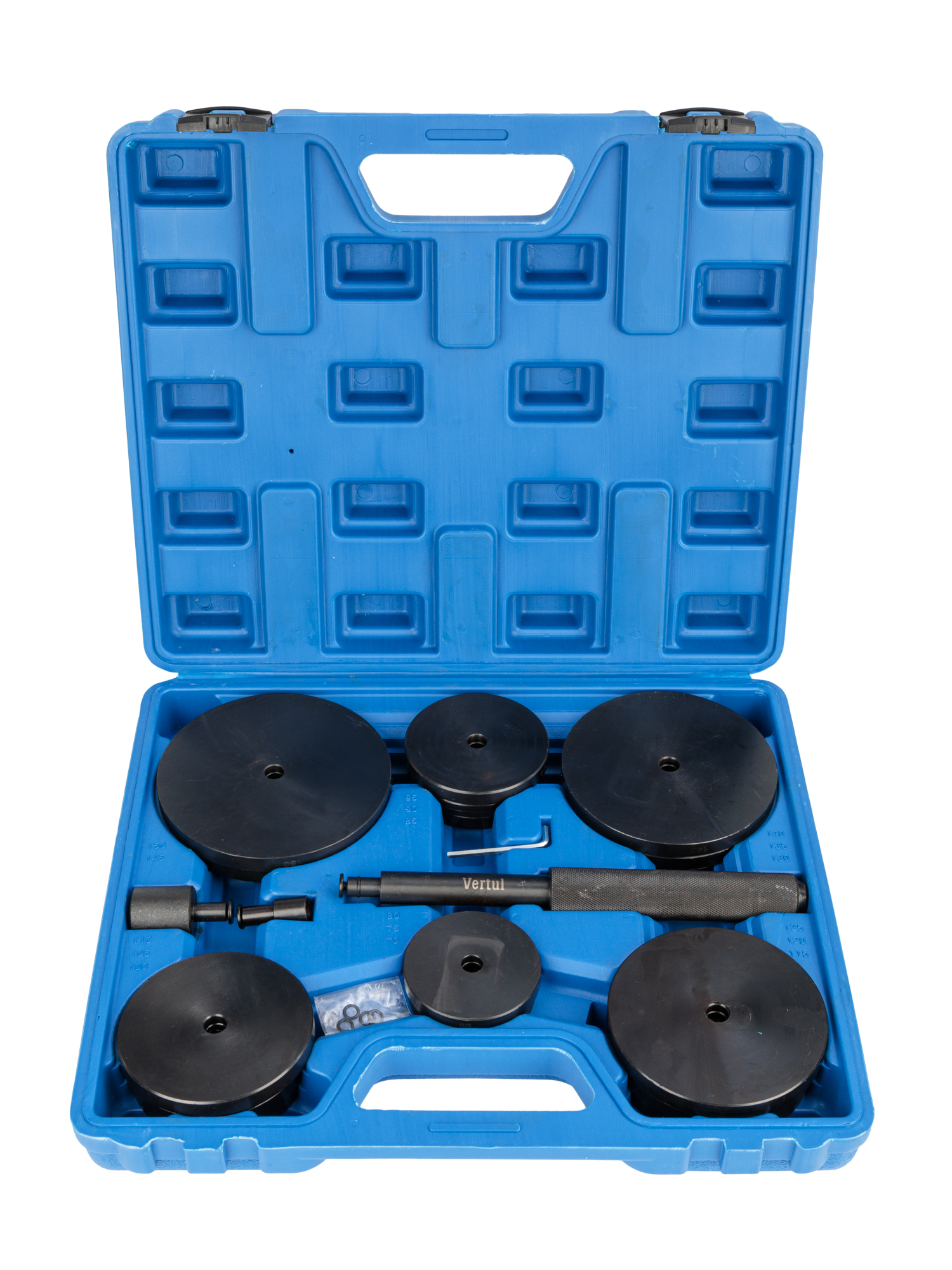 Набор оправок для выпрессовки и запрессовки подшипников, втулок 21 пр. VR50227