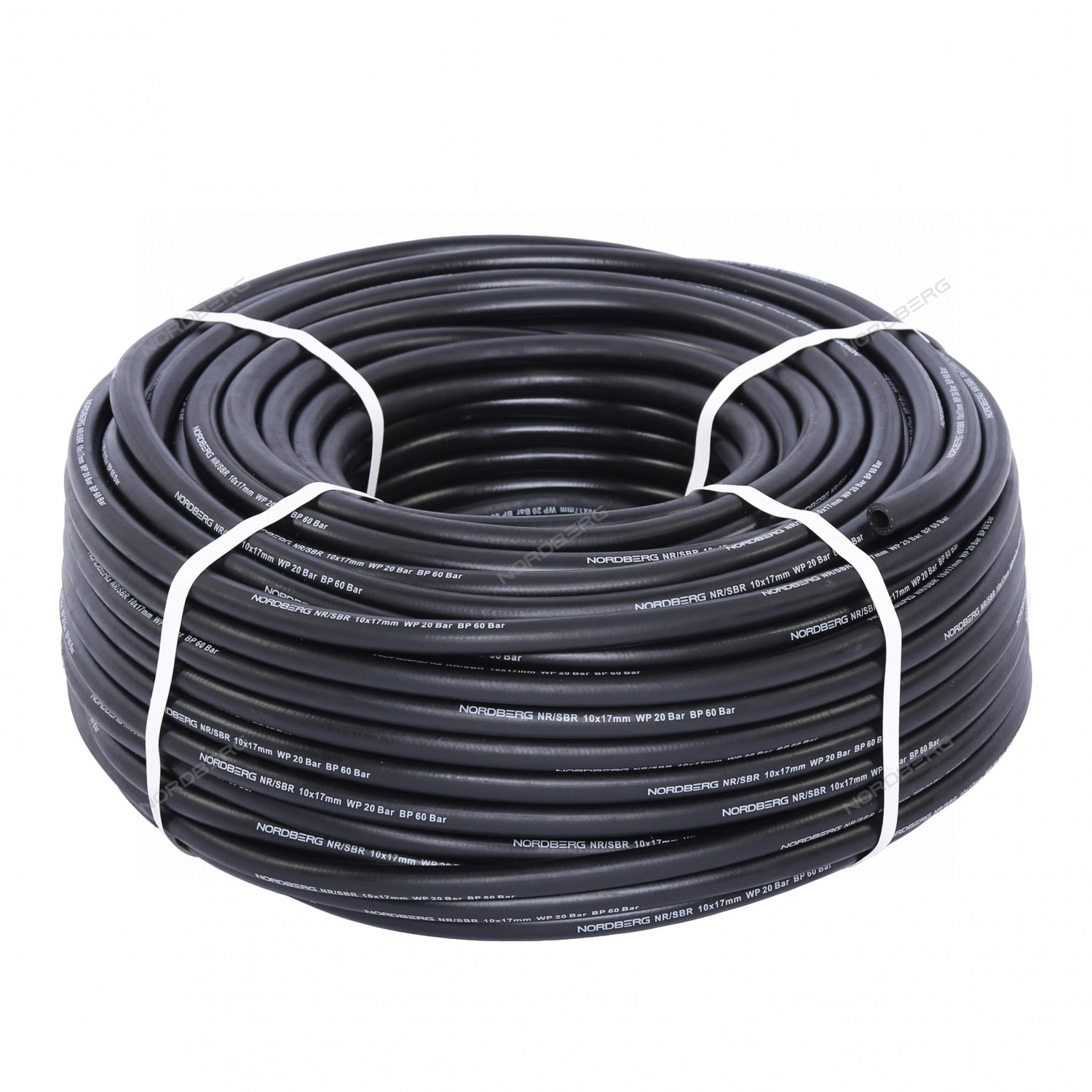 Шланг воздушный, диам. 10х17 мм, прямой, 1 пог. м (в бухте 100м) NORDBERG H1017R