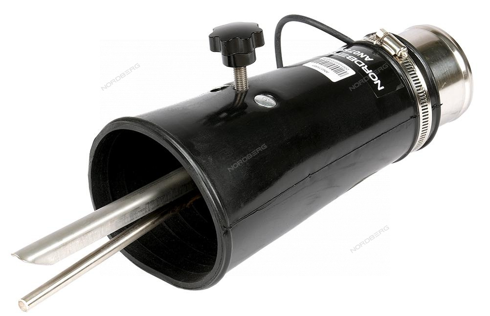 Насадка резиновая круглая с внутренней фиксацией на шланг D=75 мм NORDBERG AN075RP