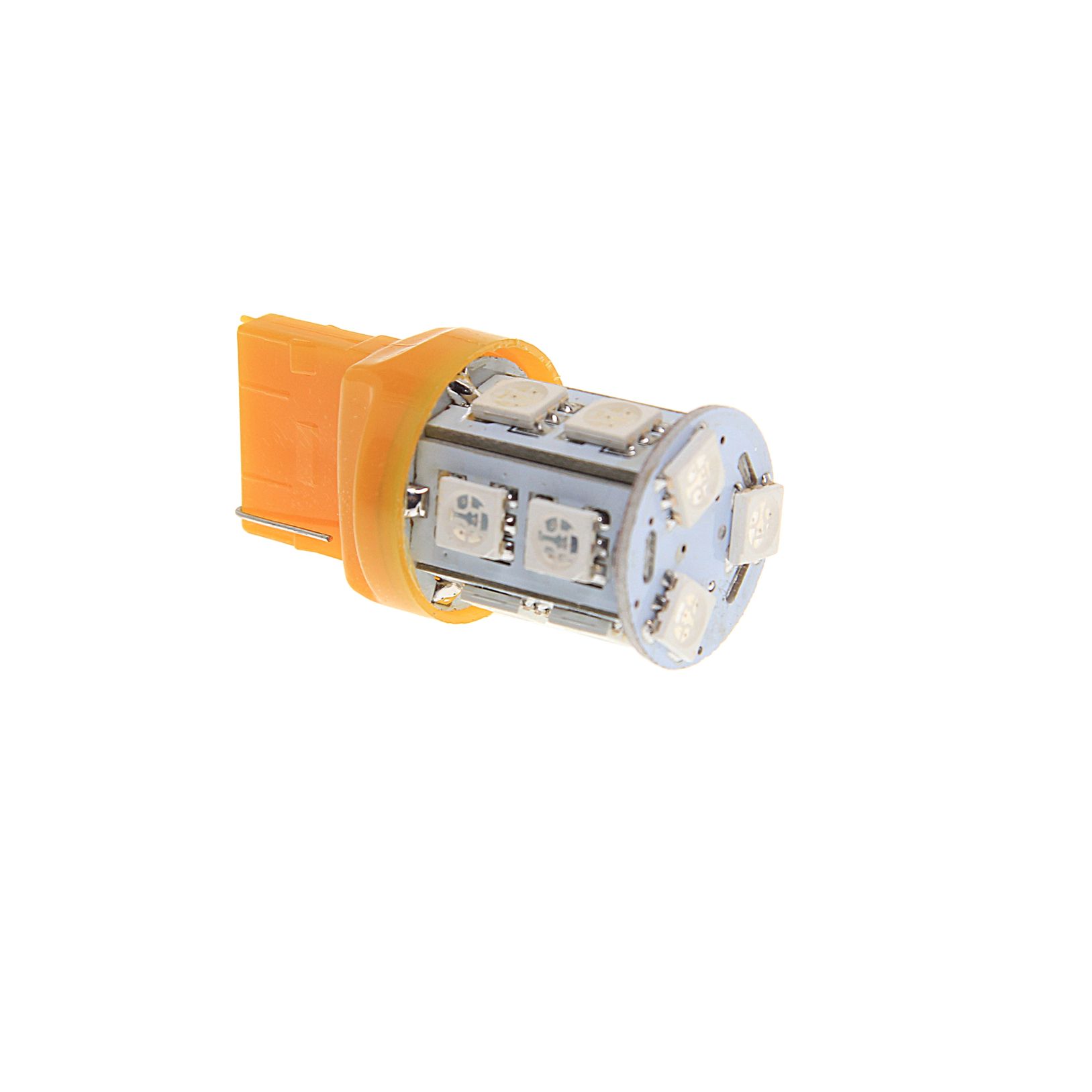 Автолампа W21W (W3*16d) 13 SMD 5050 YELLOW 78лм24V MEGAPOWER /10 /100 OLD