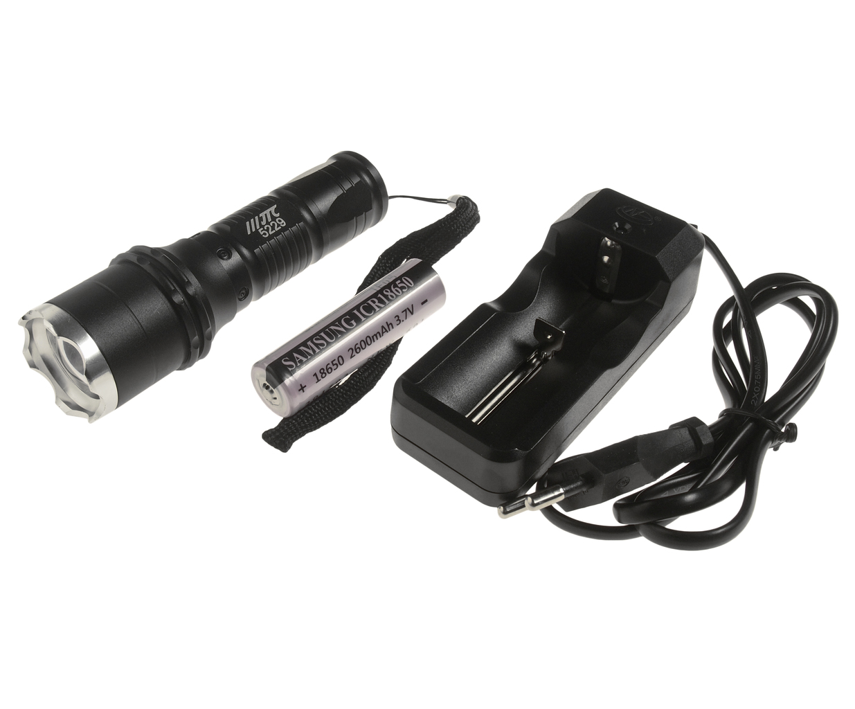 JTC-5229 - Фонарь 12V светодиодный аккумуляторный 10Вт JTC - 
Оснащен светодиодом мощностью 10 Вт.
Яркость до 1 000 лм.
Размеры: диам. 36 х 125 мм.
Оборудован 30-ю светодиодами и электронным переключателем.
5 функций: 1. Яркий свет. 2. Неяркий свет. 
