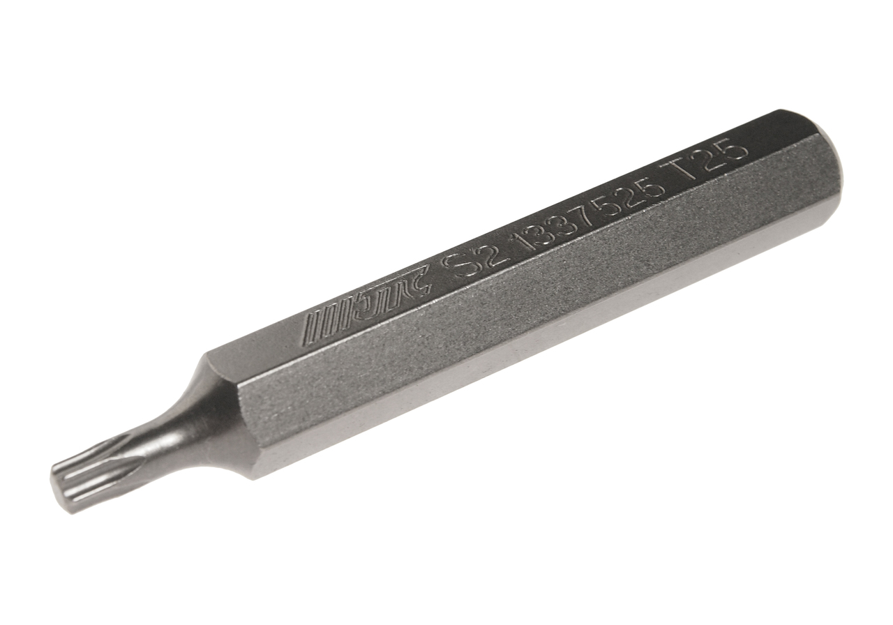 JTC-1337525 - Бита TORX Т25х75мм 10мм удлиненная S2 JTC - 
Размер: Т25 х 75 мм., удлиненная TORX.
Длина насадки: 10 мм.
Материал: S2 сталь.
