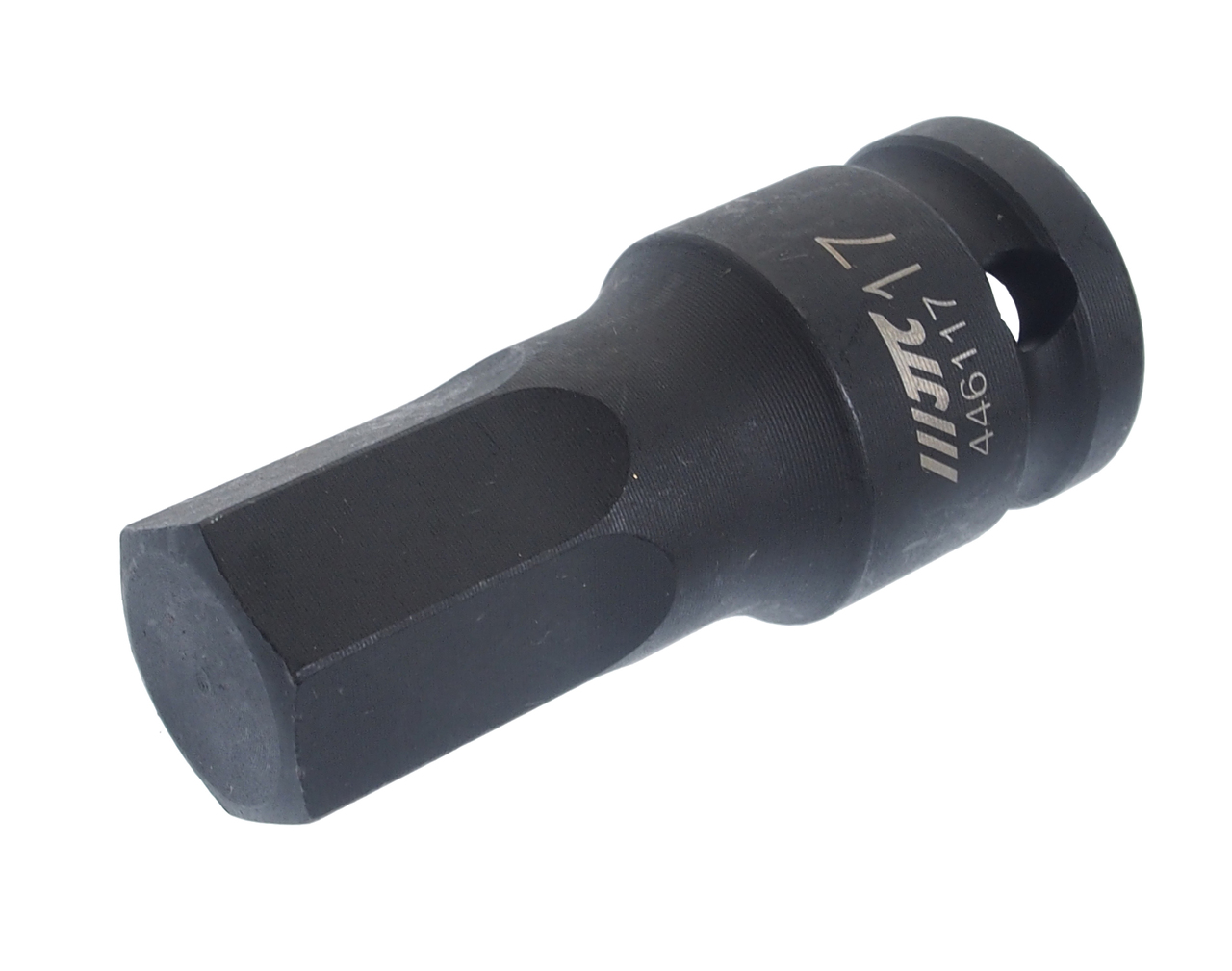 JTC-446117 - Бита-головка 1/2" HEX H17х25мм ударная L=60мм JTC - 
Материал: SNCM 8660, под ключ 1/2".
Тип: H-17.
Диаметр: 25 мм.
Длина: 60 мм.
