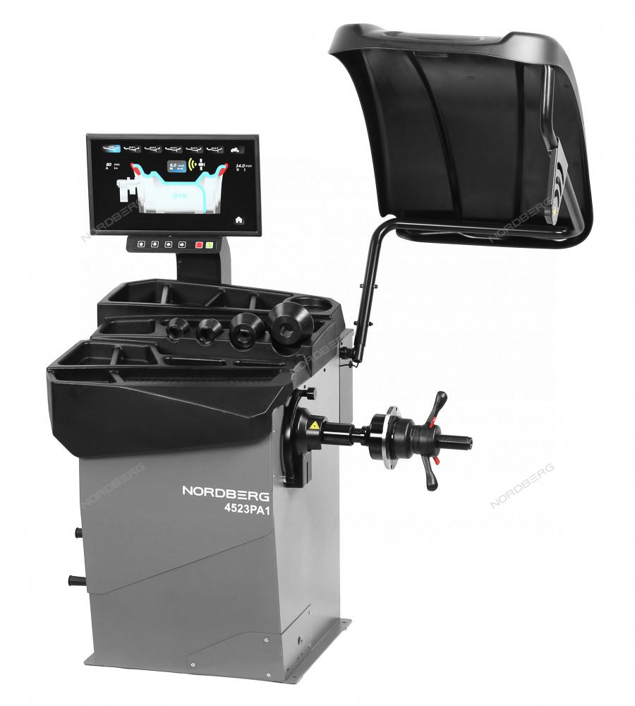 Станок балансировочный автомат с дисплеем, серый NORDBERG 4523PA1(G)